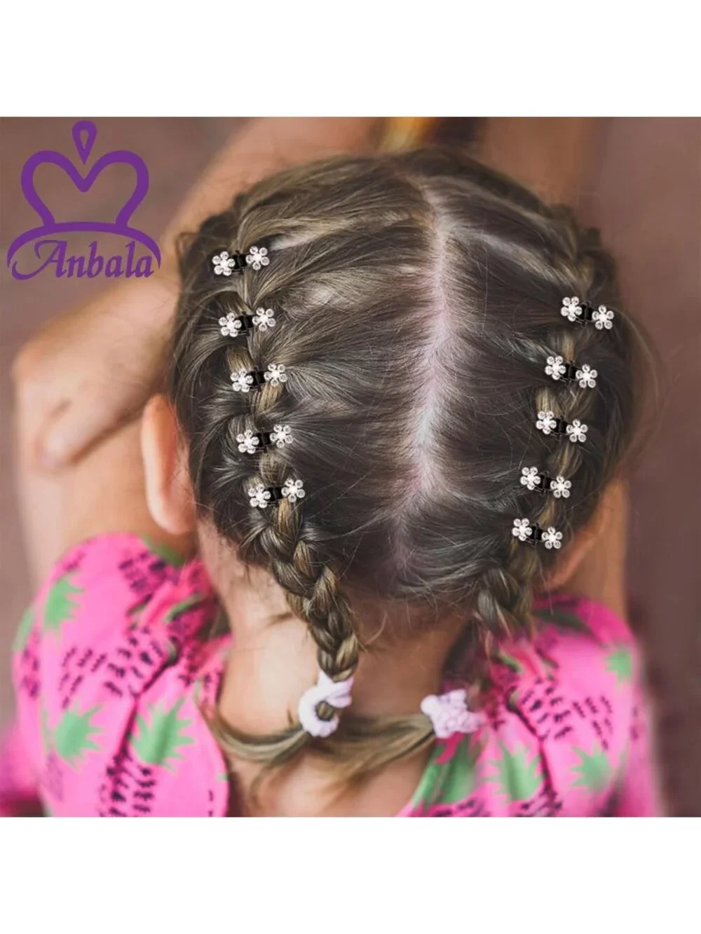 65pcs Mini Hair Clips Set - No-Slip Grip Claw Clips, Glitter & Rhinestone Hair